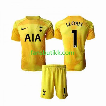 Fotballdrakt Tottenham Hotspur Hugo Lloris 1 Keeper Barn Hjemmetrøye 2022-2023 Kortermet